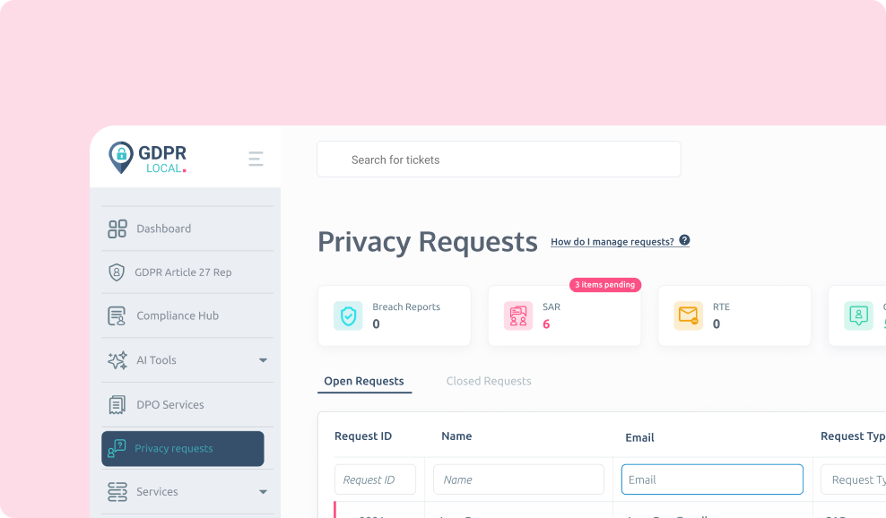 Privacy Request